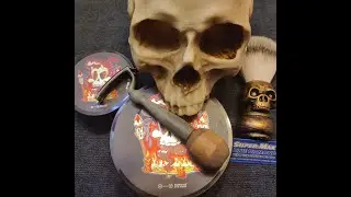 The Firm Blade safety razor and Barrister & Mann Hallows