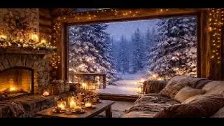 A Quiet Winter Day ❄️ Snowy Cabin Ambience