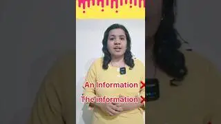 Correct Article with Information | English Grammar | Learn English | shorts | @EduSolace #shorts #yt