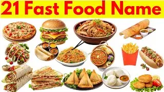 21 Fast Food Names for Kids | English Food Vocabulary for Children