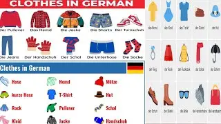 Clothes in German Easy Vocabulary|Learn German With Arman World ❤️&zwj;🔥