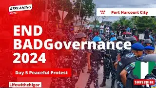 End Bad Governance in Nigeria Day 5🇳🇬🪧 2024 Protest.