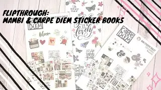 FLIPTHROUGH: MAMBI & Carpe Diem (tiny/mini) Stickerbooks