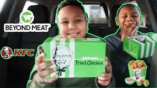 We Review KFC Fried Chicken Beyond Meat NUGGETS!!