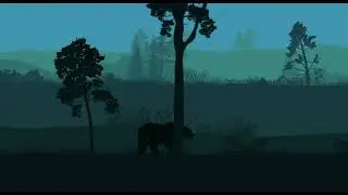 Walking Bear in jungle into After Effects