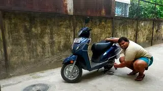 How to lubricate the jammed kick pedal of Honda Activa 6g DLX professionally