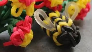 Rainbow Loom&trade;  MonsterTail&trade; Bumblebee Charm Tutorial