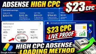 AdSense High CPC $23 | AdSense Earning Proof Live 2026 | High CPC AdSense