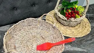ASMR wicker tray varnishing / hasr tepsi verniklime  #asmr #asmrwaiting #fyp #asmrforsleep #trending