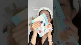 one of the most viral sheet masks from Japan, is it worth it? 🇯🇵 #shorts #skincare #facemask #mask