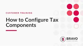 How to Configure Tax Components