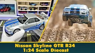 Nissan Skyline GTR R34 1:24 Scale Diecast | Unboxing & Cinematic Shots