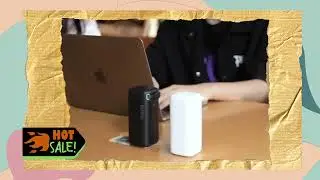 USAMS Magnetic Power Bank 45W Type C PD Fast Charge Powerbank 18000mAh with Retractable