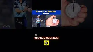The stop clock rule #icc #t20worldcup #bcci #cricket #rules