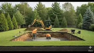 Backyard to Swimming Pool in 25 Seconds 🤯 | Pool Build Timelapse