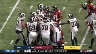 Aaron Donald Fights Devonta Freeman | Rams vs Falcons Fight | Week 7