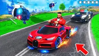Police chase the smallest op car in GTA 5! (Police vs. Thief)