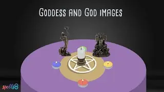 🔮 Wiccan Altar Setup for Beginners: Basic Diagram and How To