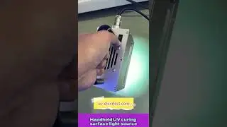 Handheld UV curing surface light source #365nm #uvcuring #coating