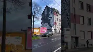 Some big shoes to fill!👟 by Hendrik Beikirch - D&uuml;sseldorf, Germany. #streetart #mural #shorts