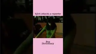 Bj&ouml;rk attacks a reporter for stalking her son #shorts