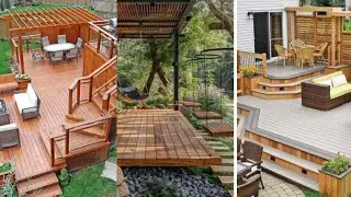Decking ideas Decor Outdoor | Decking ideas for Small Gardens | Floating Deck ideas for Backyard