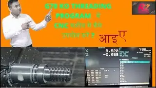 how to make left hand thread with g78 code||G78LH Threading cycle program||#cnc#RAJESHZONE#g78#tread