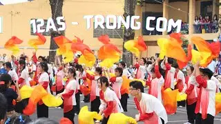 Á QUÂN FLASHMOB | HỘI XUÂN THPT TRẦN KHAI NGUYÊN | 12A5 | TRỐNG CƠM