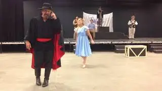 Cabot Rea and Cassie Rea rehearse for 'The Fantasticks'