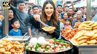Amazing Weekend Market in Cambodia 🇰🇭  Kien Svay Street Food Tour 2025
