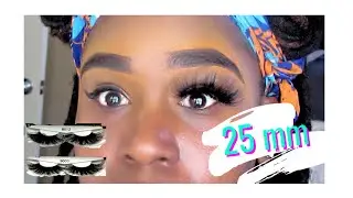 TRYING 25MM LASHES ON HOODED EYES 🗣