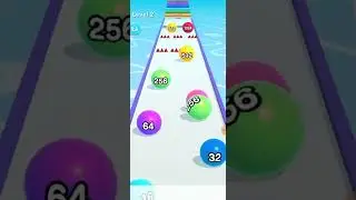 BALL RUN 2048 🎱💕- All Levels Gameplay Android gameplay max level 152, android game I kid game,