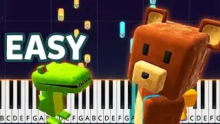 Super Bear Adventure - Bear Village Easy Piano Tutorial