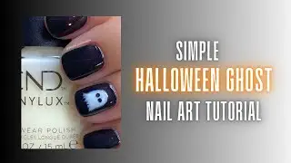 Simple Halloween Ghost Nail Art Tutorial