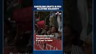 Barcelona Sees Massive Pro-Palestine March as Protesters Reject Trump&rsquo;s Plan as &ldquo;Rat Trap&rdquo; | #shorts