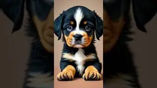 Cute Animated Dog Art #shorts #cuteanimals #midjourney