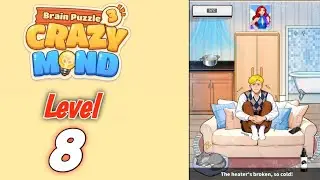 Головоломка для мозга: 3. Решение уровня 8 игры Crazy Mind. Пошаговое руководство.