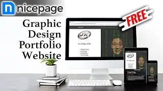 Сайт-портфолио резюме графического дизайнера на Nicepage (без кодирования)