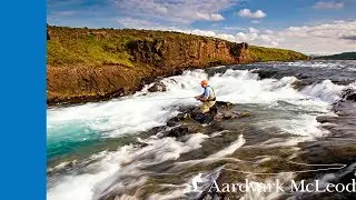 Fly Fishing for Atlantic Salmon on the Langa River in Iceland