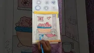 Scenery #video #Landscape #adrawing #rangoli #viral #Circle #drawing #ldeas #@satishCreator5M