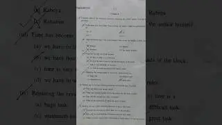 Rabindra Mukta Open University board exam question paper 📜 2025 English#english