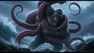 CAN KING KONG SURVIVE – FACE OFF AGAINST THE GIANT OCTOPUS – IN THE ULTIMATE PREHISTORIC BATTLE