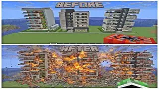 Minecraft Mini City Explosion 💥 | TNT Blast & City Destruction