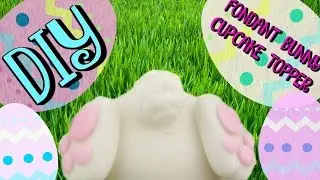 FONDANT BUNNY CUPCAKE TOPPER