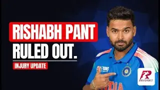 BREAKING  Rishabh Pant Injured, Misses New Zealand ODI Series