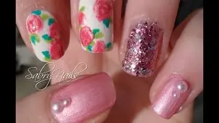 Valentine's Day nail art #1