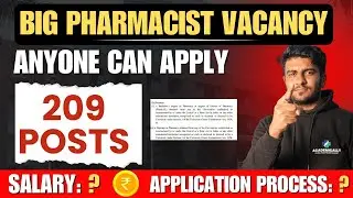 BIG PHARMACIST VACANCY 209 POSTS UPCOMING RECRUITMENTS ANYONE CAN APPLY LATEST NEWS