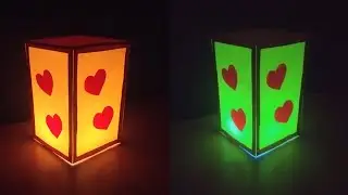  Home decor Table Lamp | Night Lamp Making from Wedding card | Best out of waste|  