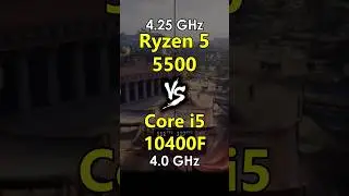 Ryzen 5 5500 vs i5 10400F Test in Games