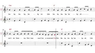 Baby - Bb Tenor/Soprano Sax Sheet Music [ Justin Bieber ]